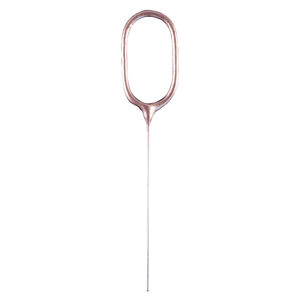 Partydeco Prskalica 9918031, broj 0, Ružičasto zlato