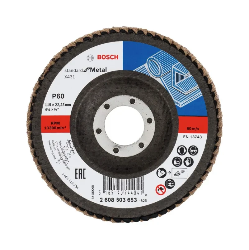 Bosch Disk brusni lamelni P60 kosi, 115 mm