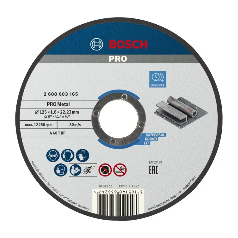 Bosch Ploča rezna, 125x1.6 mm