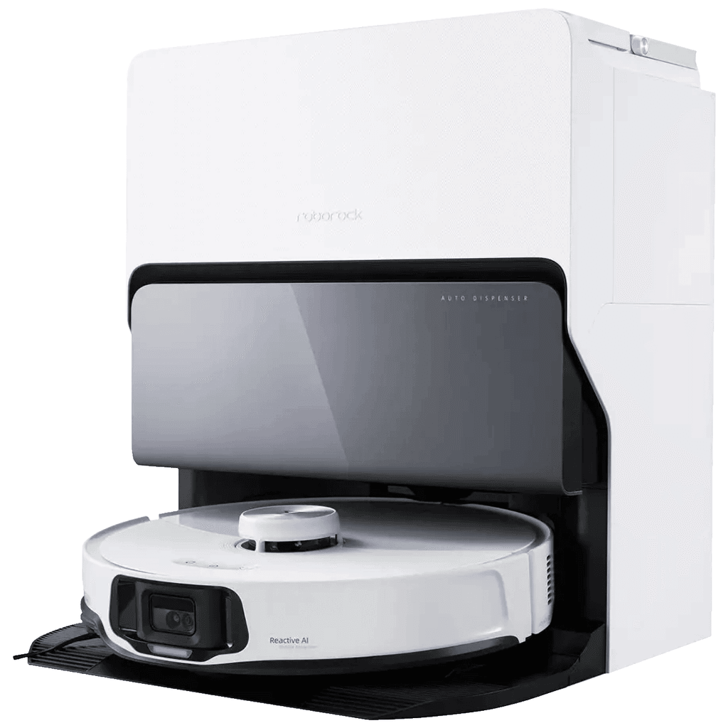 Roborock Robot usisavač sa stanicom za pražnjenje, 5200 mAh, WiFi, S8 MaxV Ultra White