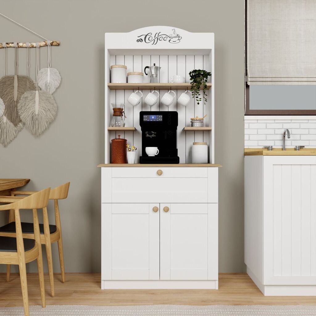 Hanah Home Kuhinjska polica Lucas 1600-93, 80x100x42 cm, Bijela