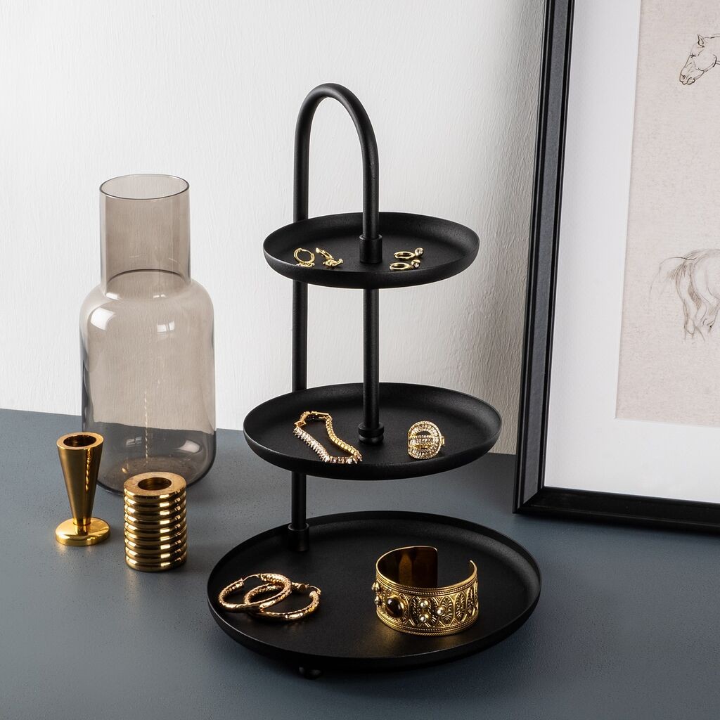 Aberto Design stalak za nakit Kalki, 20x32 cm, crni