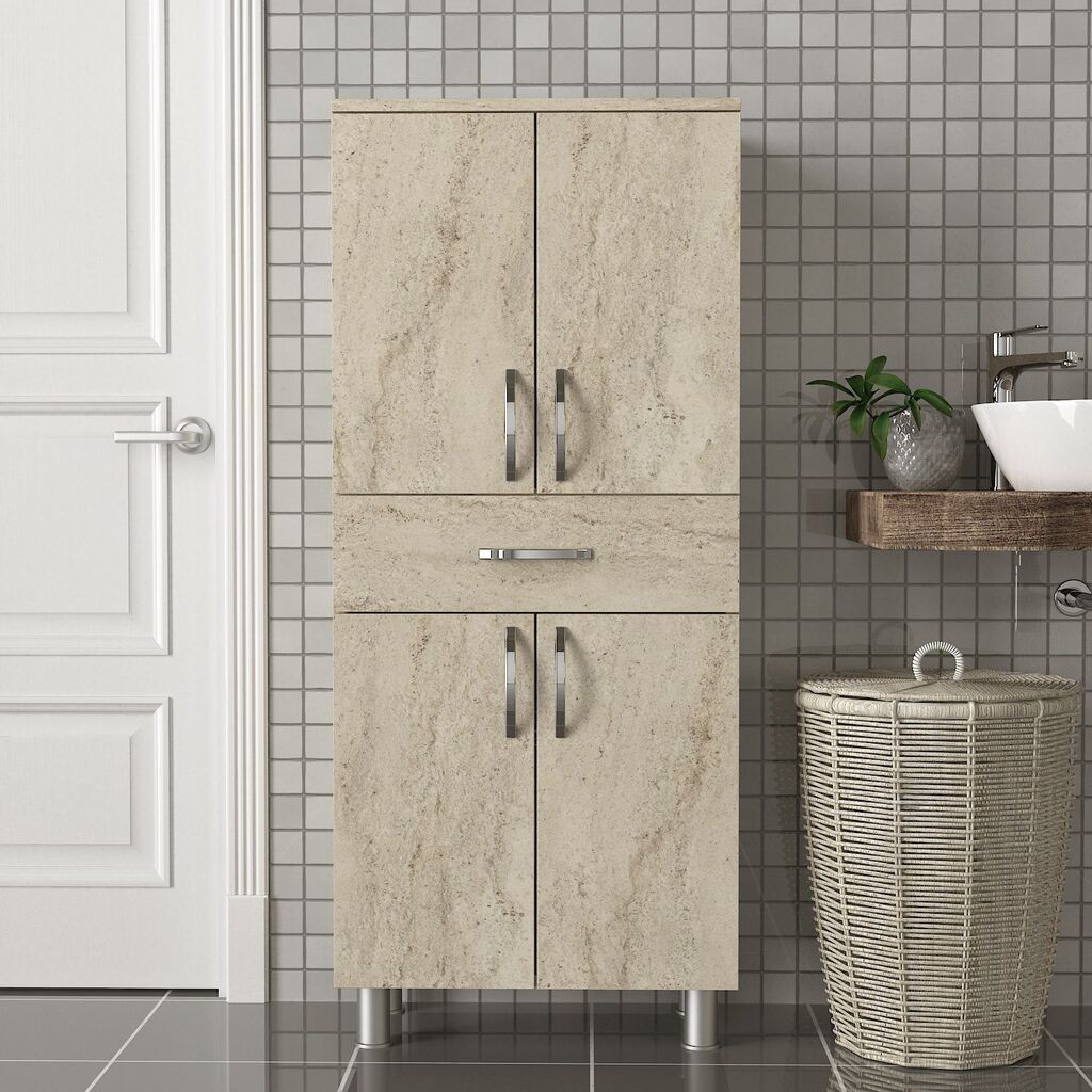 Polica Hanah Home Arizona, 59,4x140x31,5 cm, krem