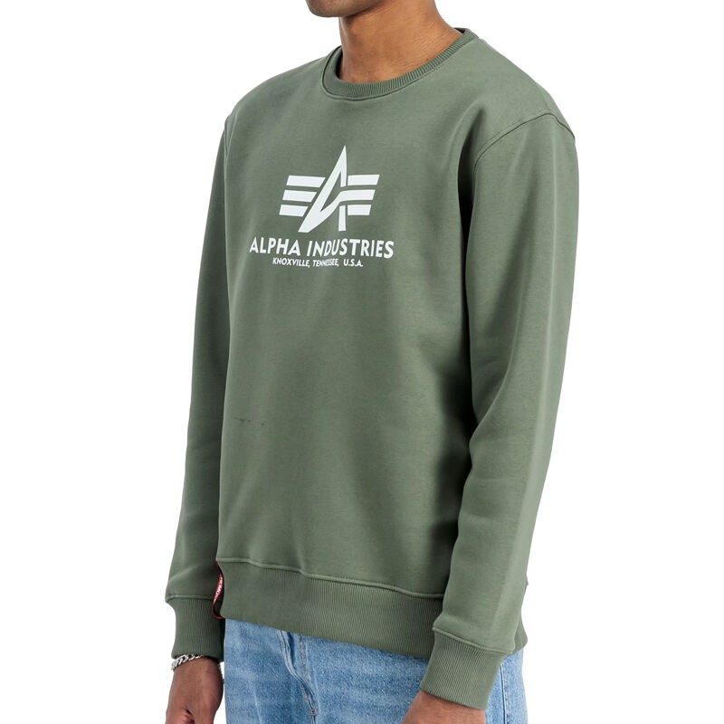 Alpha Muški duks Basic Sweater, Maslinasti