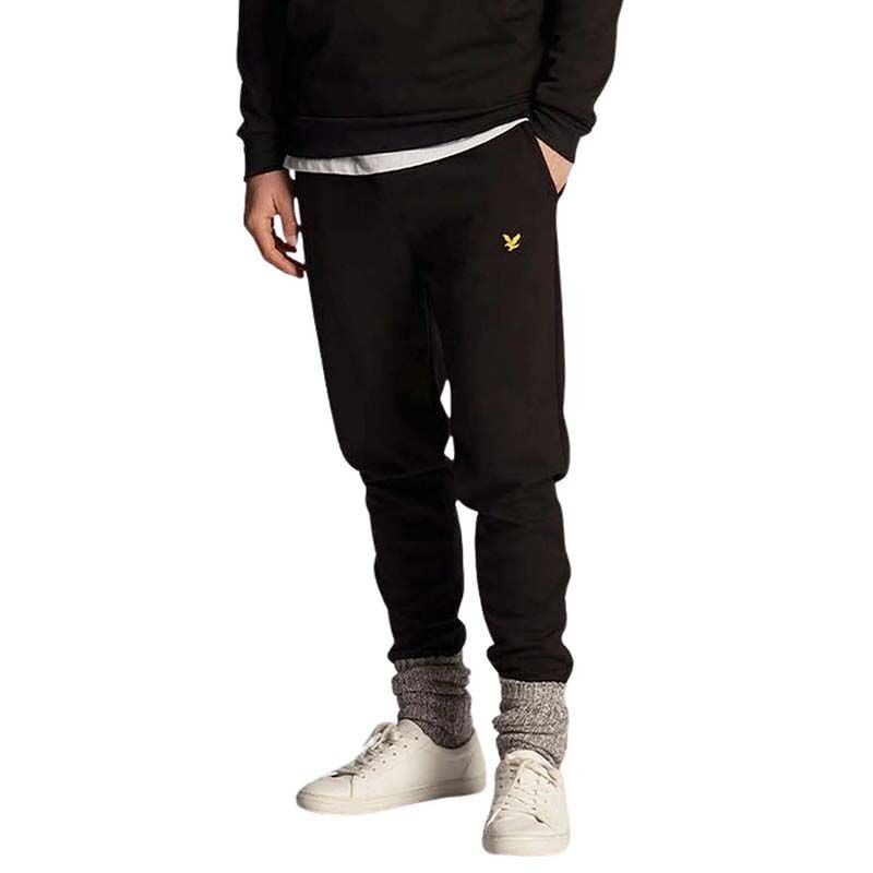 Lyle&Scott Muški donji deo trenerke Fly Fleece Trackies, Crni