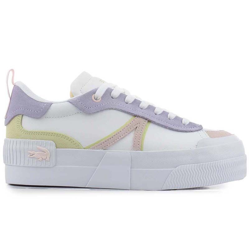Lacoste Ženske patike L004, Bijelo-ljubičaste