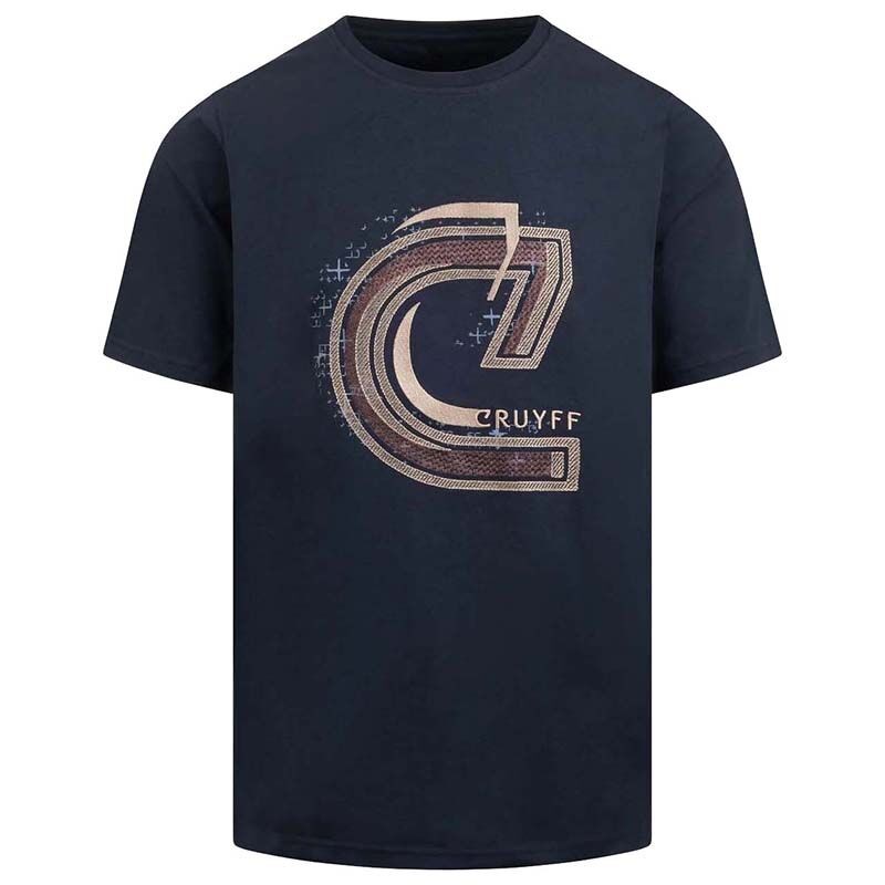Cruyff Muška majica C-Logo Embro Tee, Teget