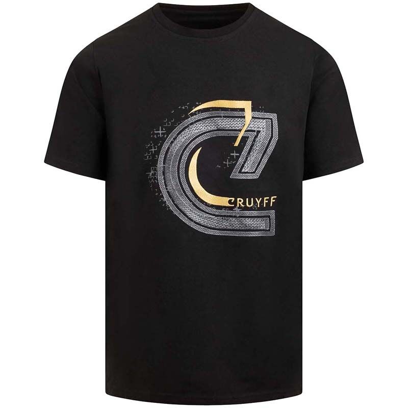 Cruyff Muška majica C-Logo Embro Tee, Crna