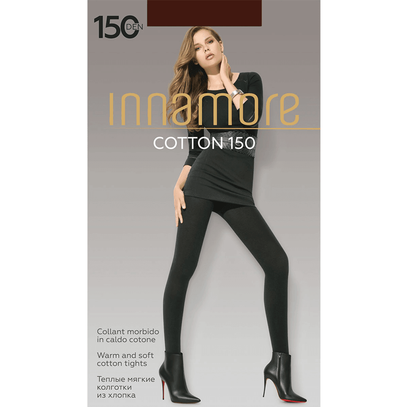 Innamore Ženske Hulahopke Cotton 150 Dena, Bordo