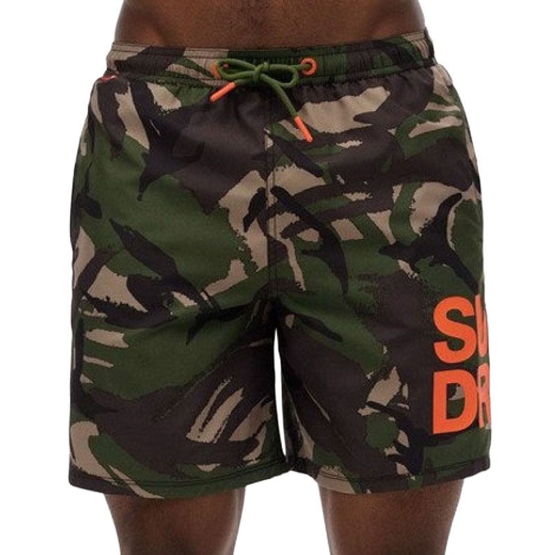 Superdry Muški kupaći šorts Sportswear Logo 17, Zeleni