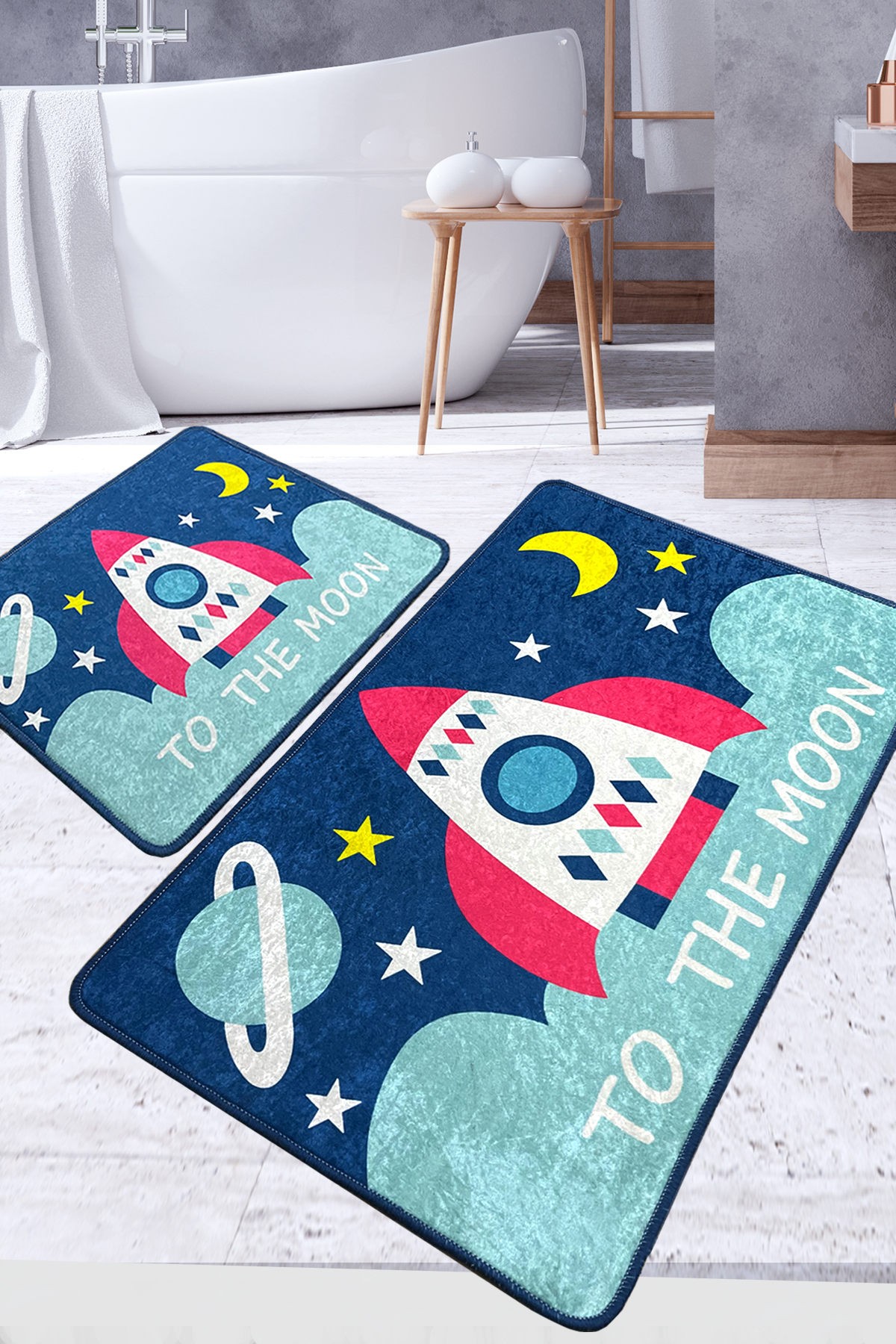 L'essentiel Maison Set od 2 kupaonska tepiha Šarene