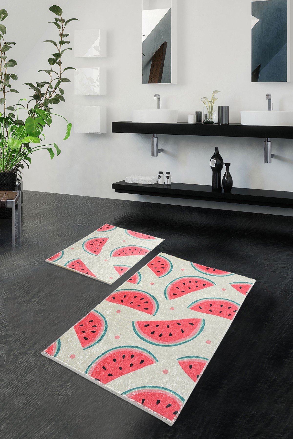 L'essentiel Maison Set od 2 kupaonska tepiha Šarene