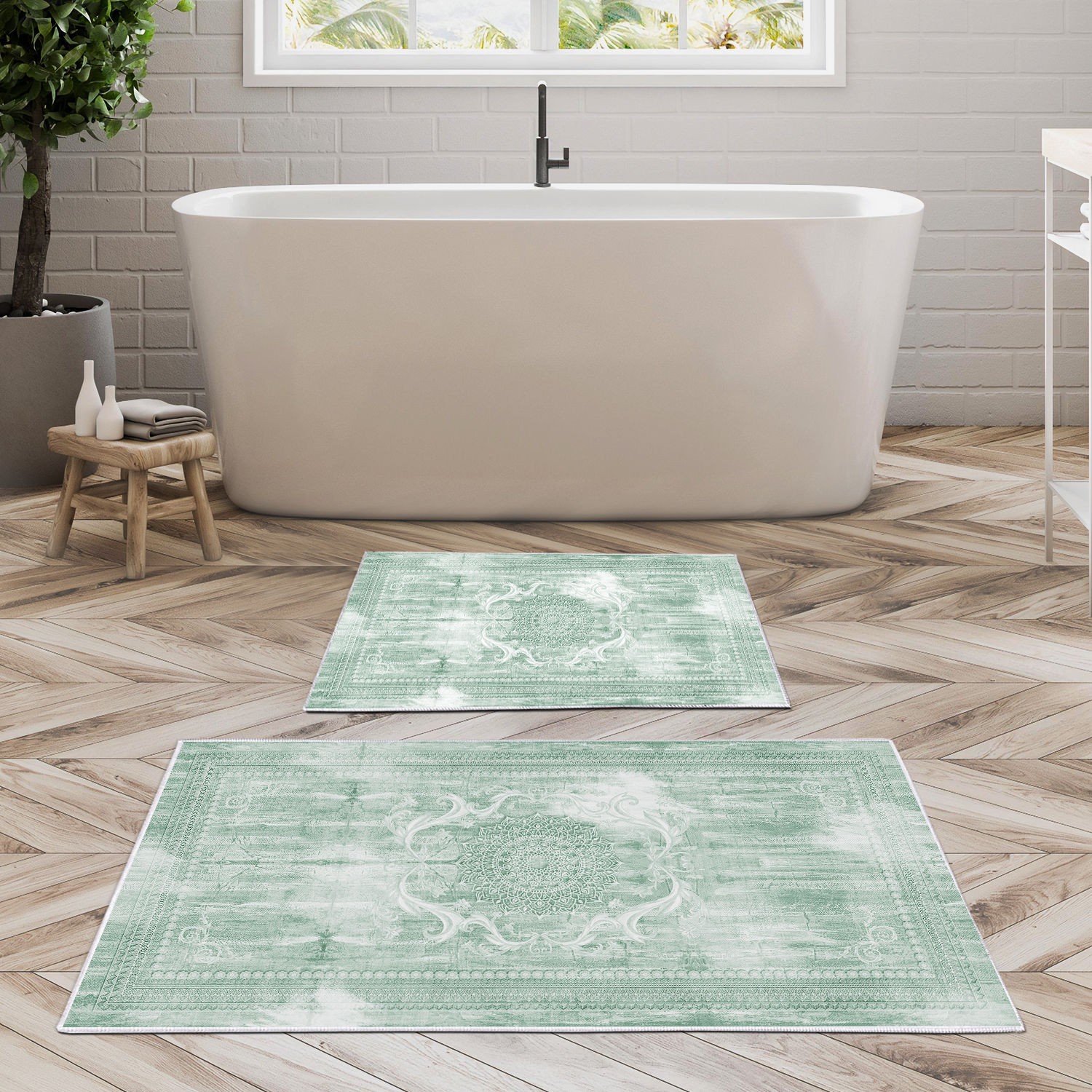 L'essentiel Maison Set od 2 kupaonska tepiha Šarene