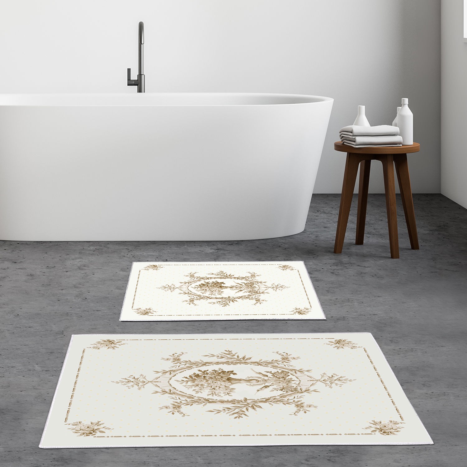 L'essentiel Maison Set od 2 kupaonska tepiha Šarene