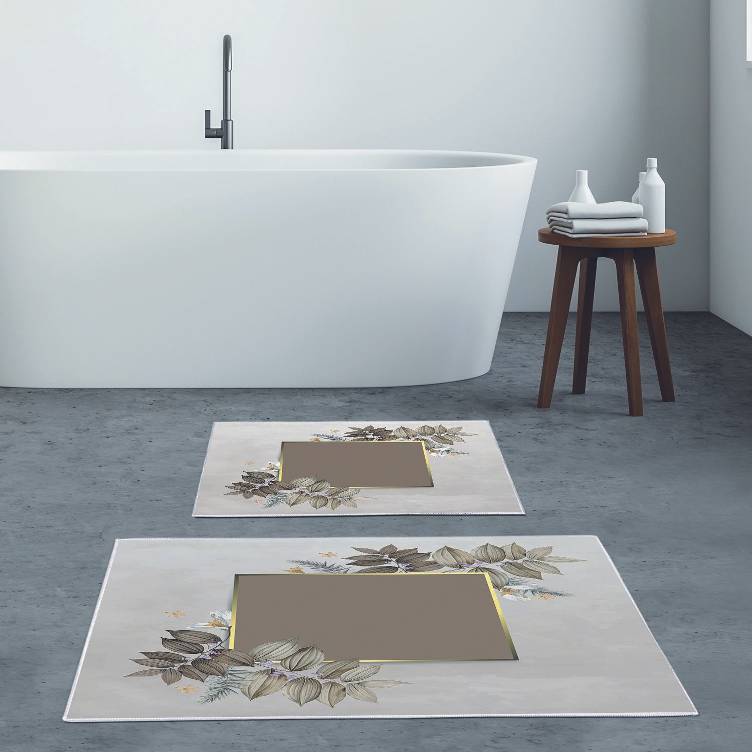 L'essentiel Maison Set od 2 kupaonska tepiha Šarene