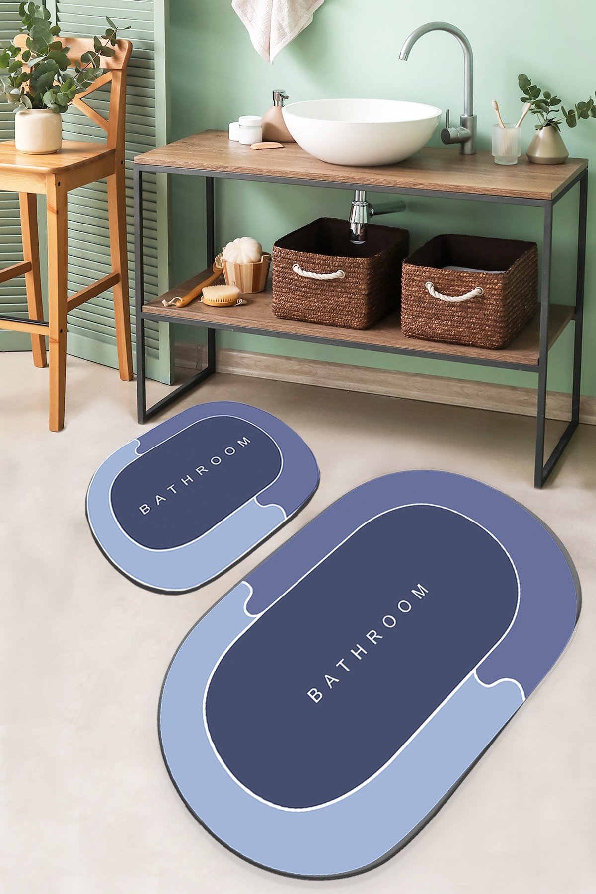 L'essentiel Maison Set od 2 kupaonska tepiha Šarene