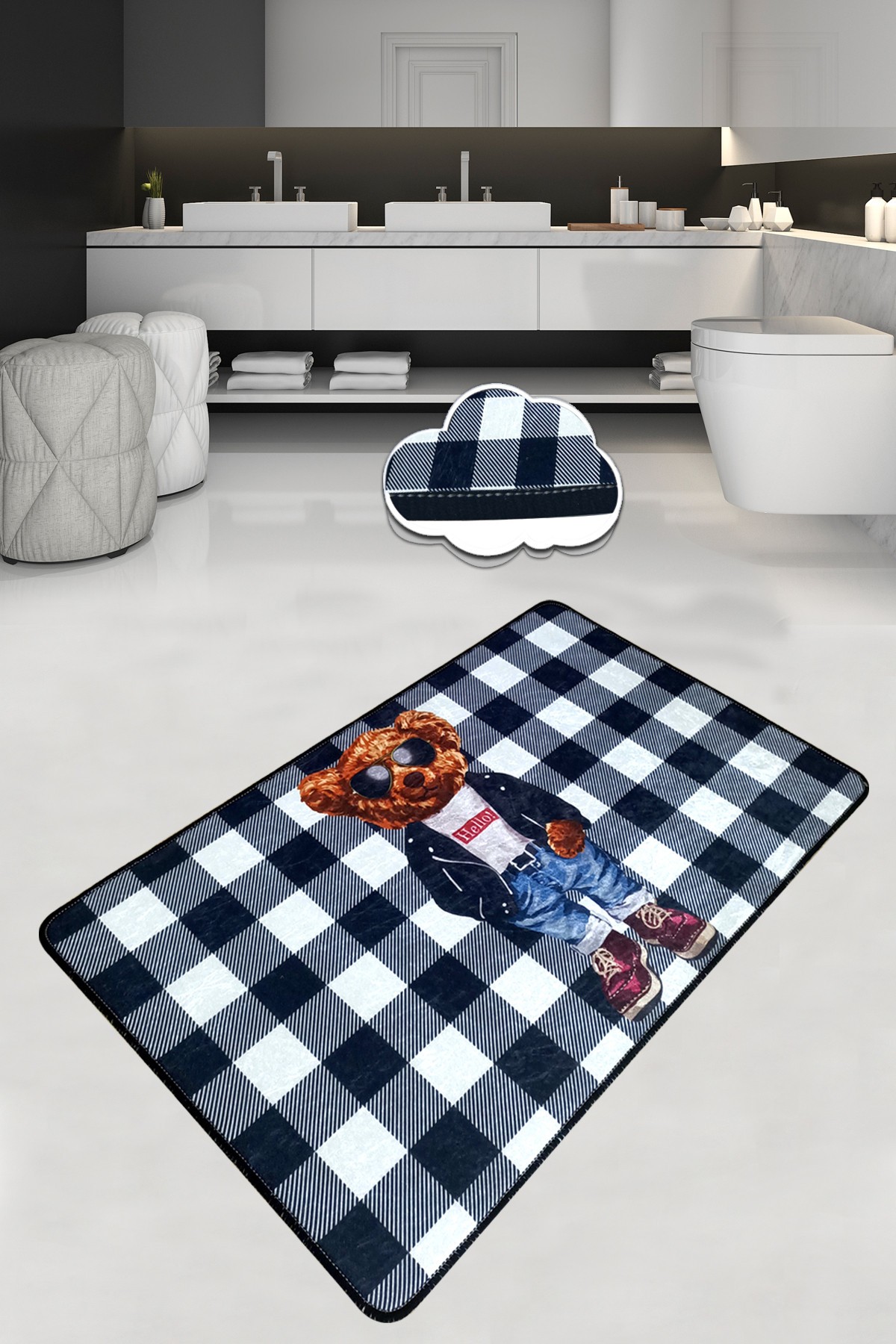 L'essentiel Maison Otirač za kupatilo 70x120cm Šarene