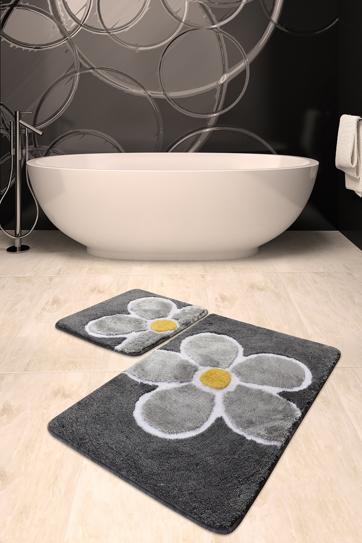 L'essentiel Maison Set od 2 kupaonska tepiha Šarene