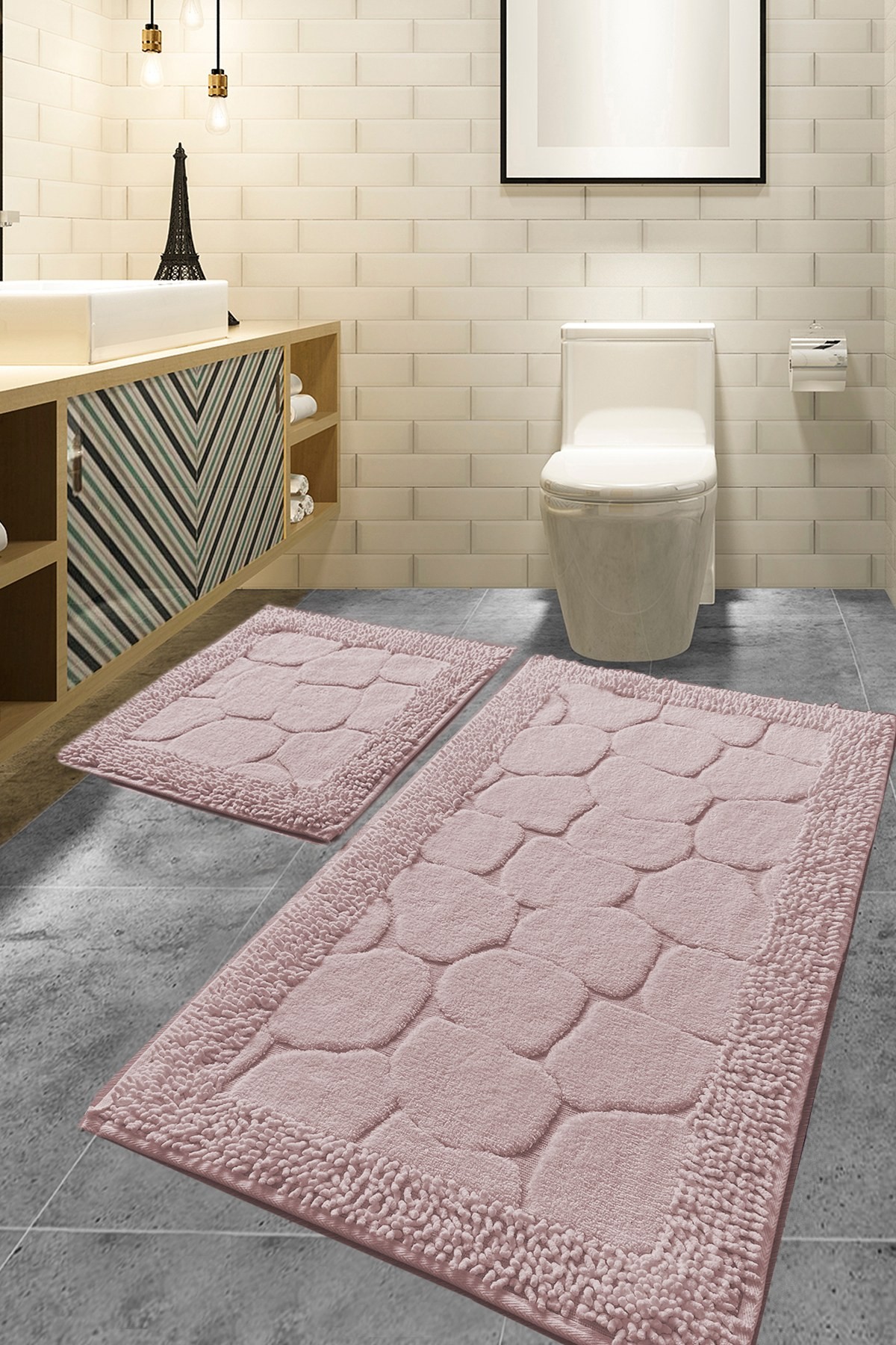 L'essentiel Maison Set od 2 kupaonska tepiha Šarene