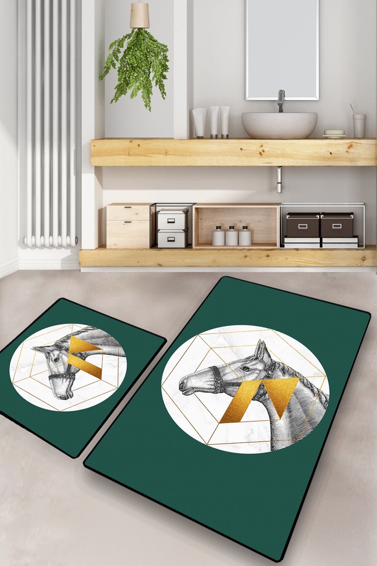 L'essentiel Maison Set od 2 kupaonska tepiha Šarene