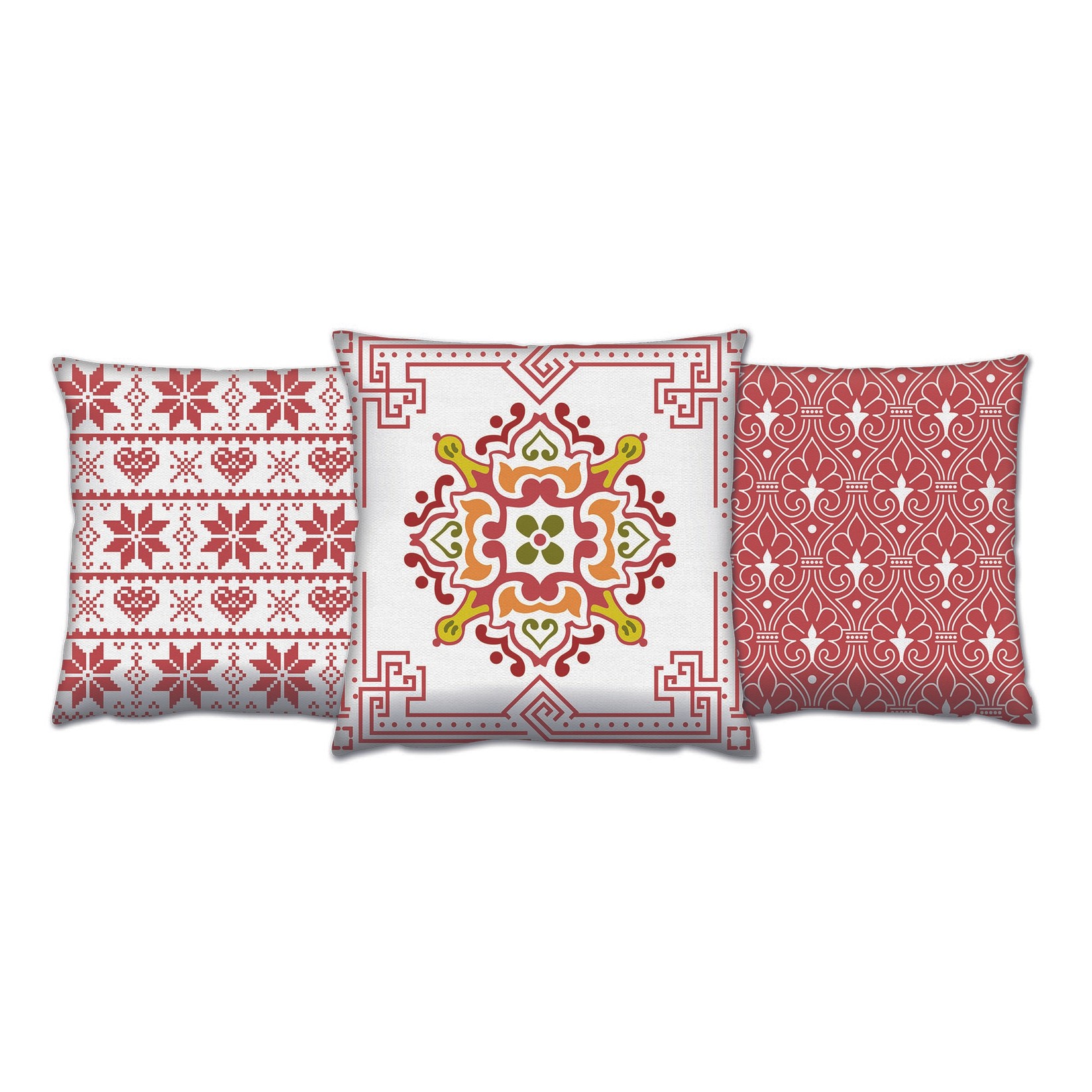 Aberto Design Set od 3 jastuka 43x43cm Šareni