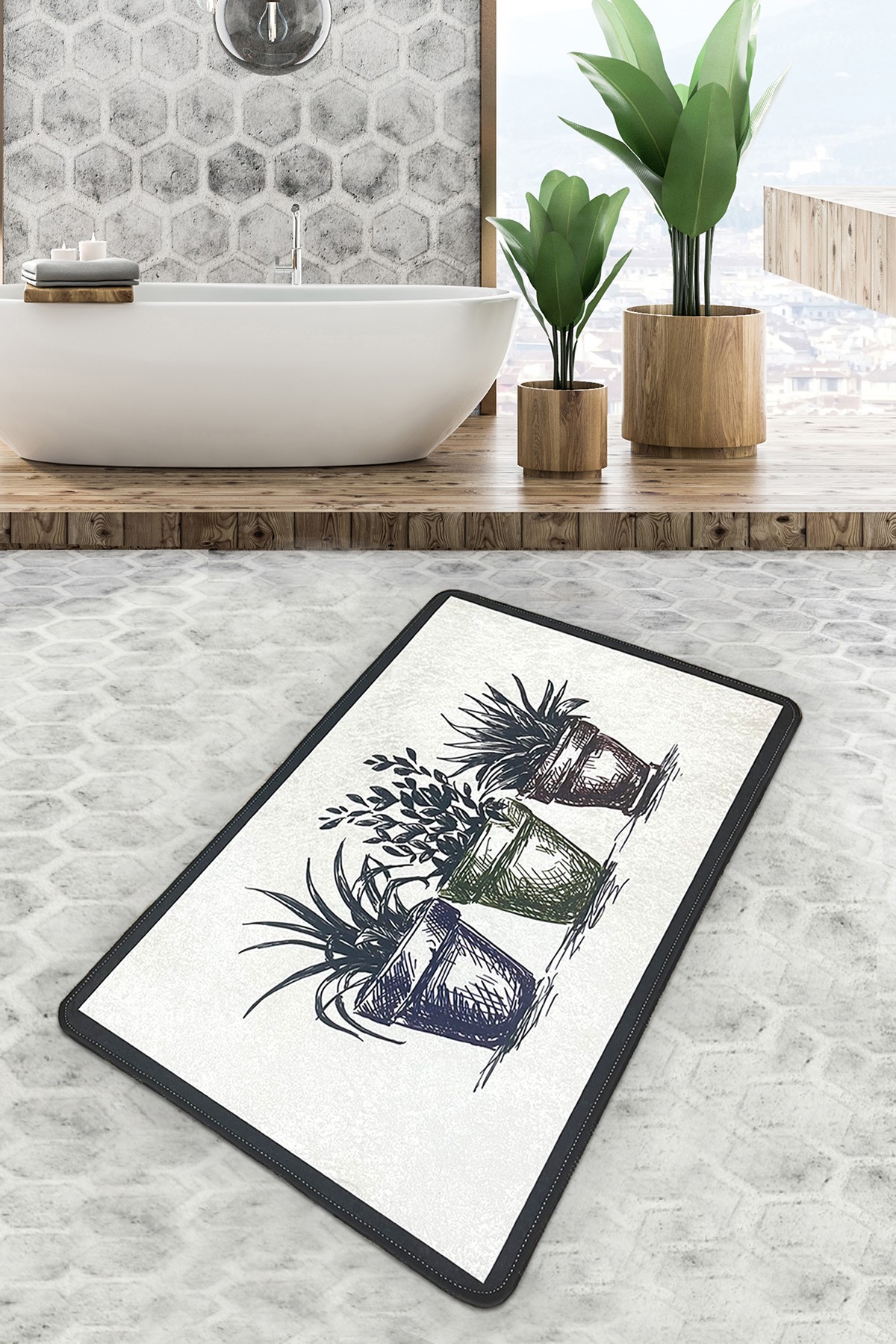 L'essentiel Maison Otirač za kupatilo 70x120cm Šarene