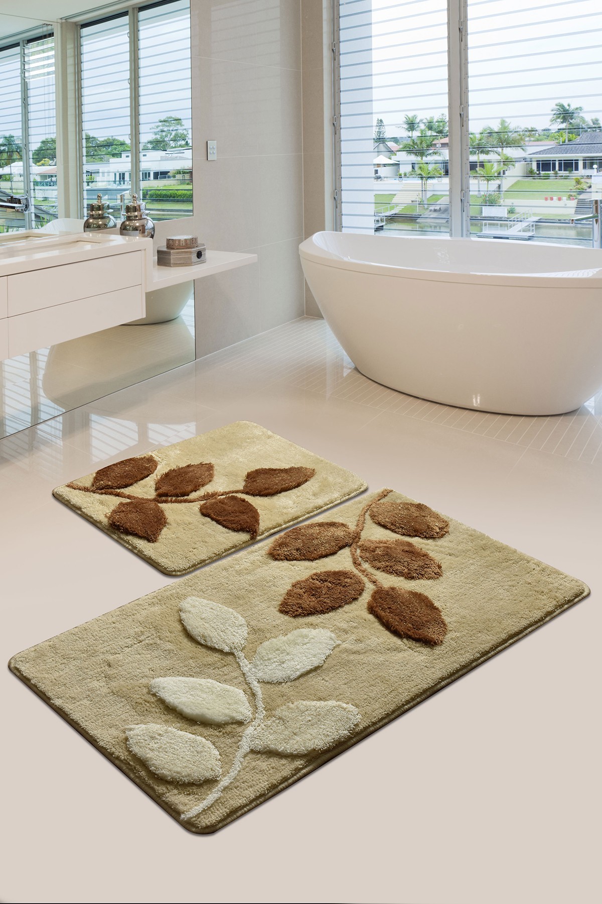 L'essentiel Maison Set od 2 kupaonska tepiha Šarene