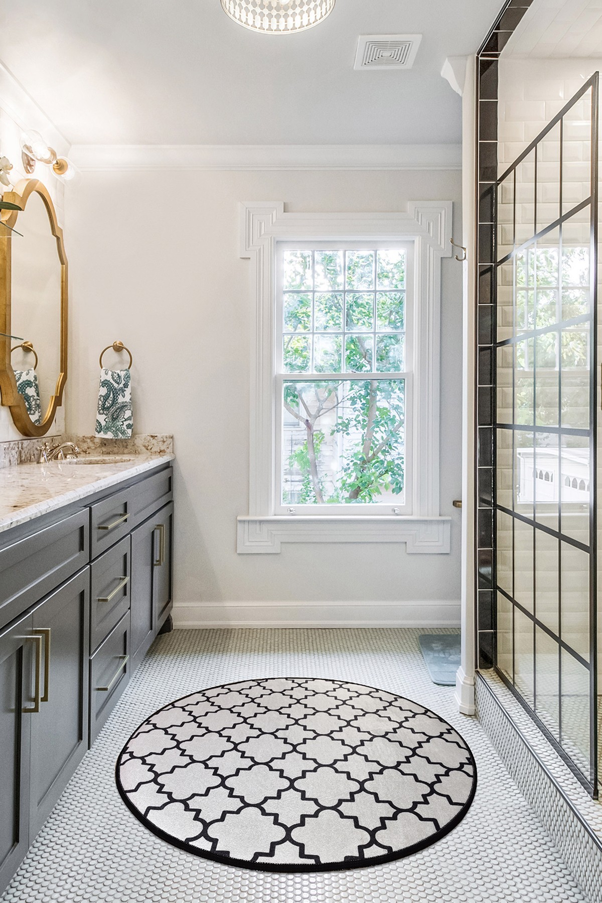 L'essentiel Maison Kupaonski tepih 140cm Šaren