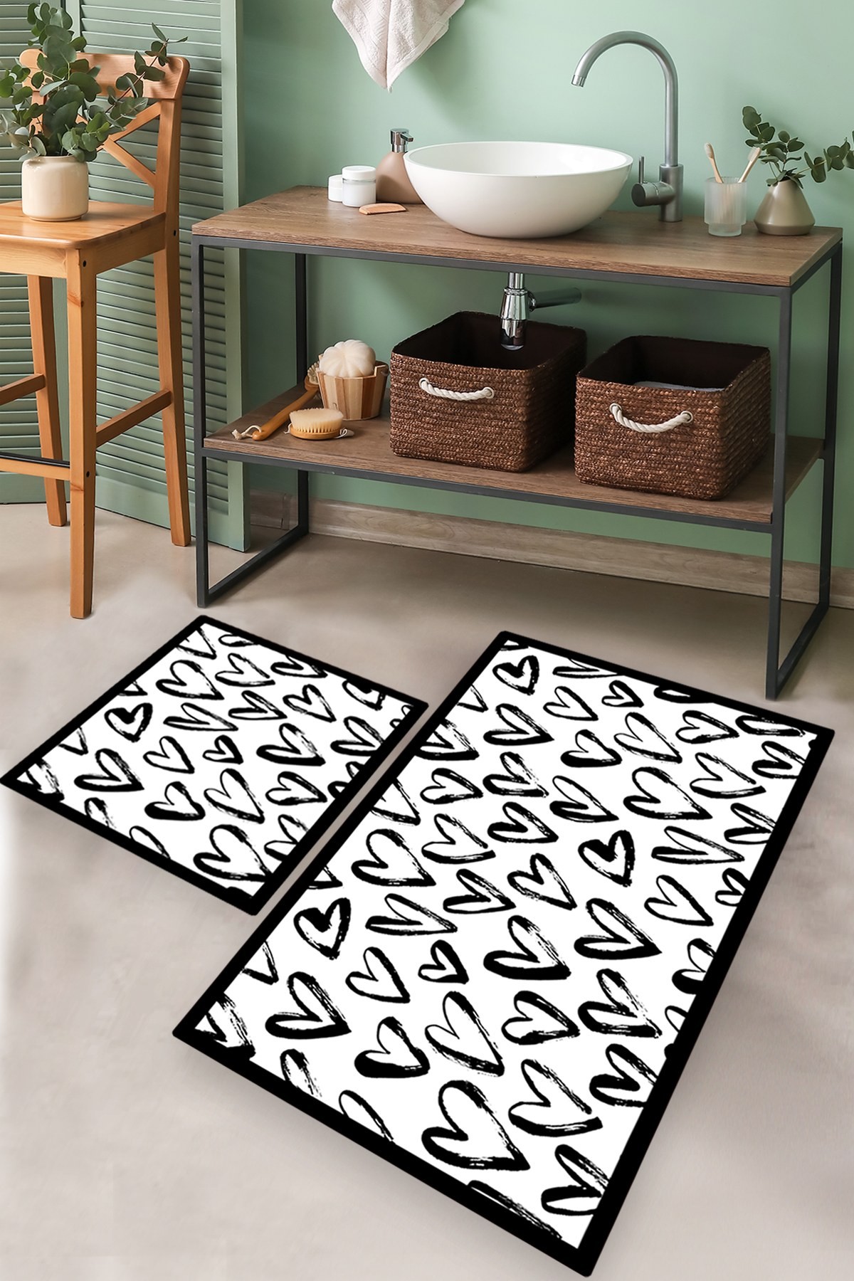 L'essentiel Maison Set od 2 kupaonska tepiha Šarene