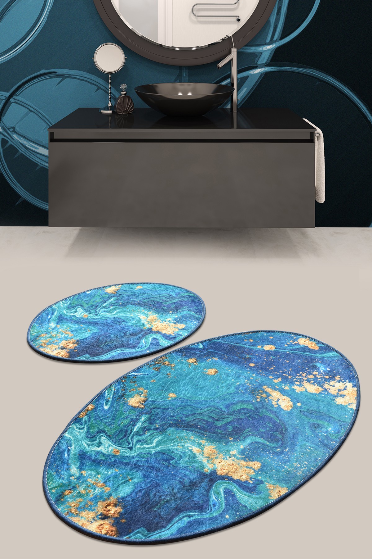 L'essentiel Maison Set od 2 kupaonska tepiha Šarene