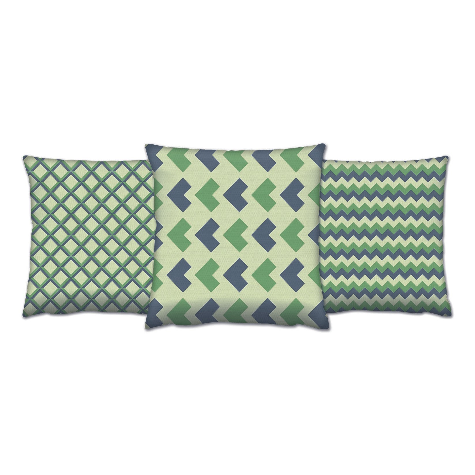 Aberto Design Set od 3 jastuka 43x43cm Šareni