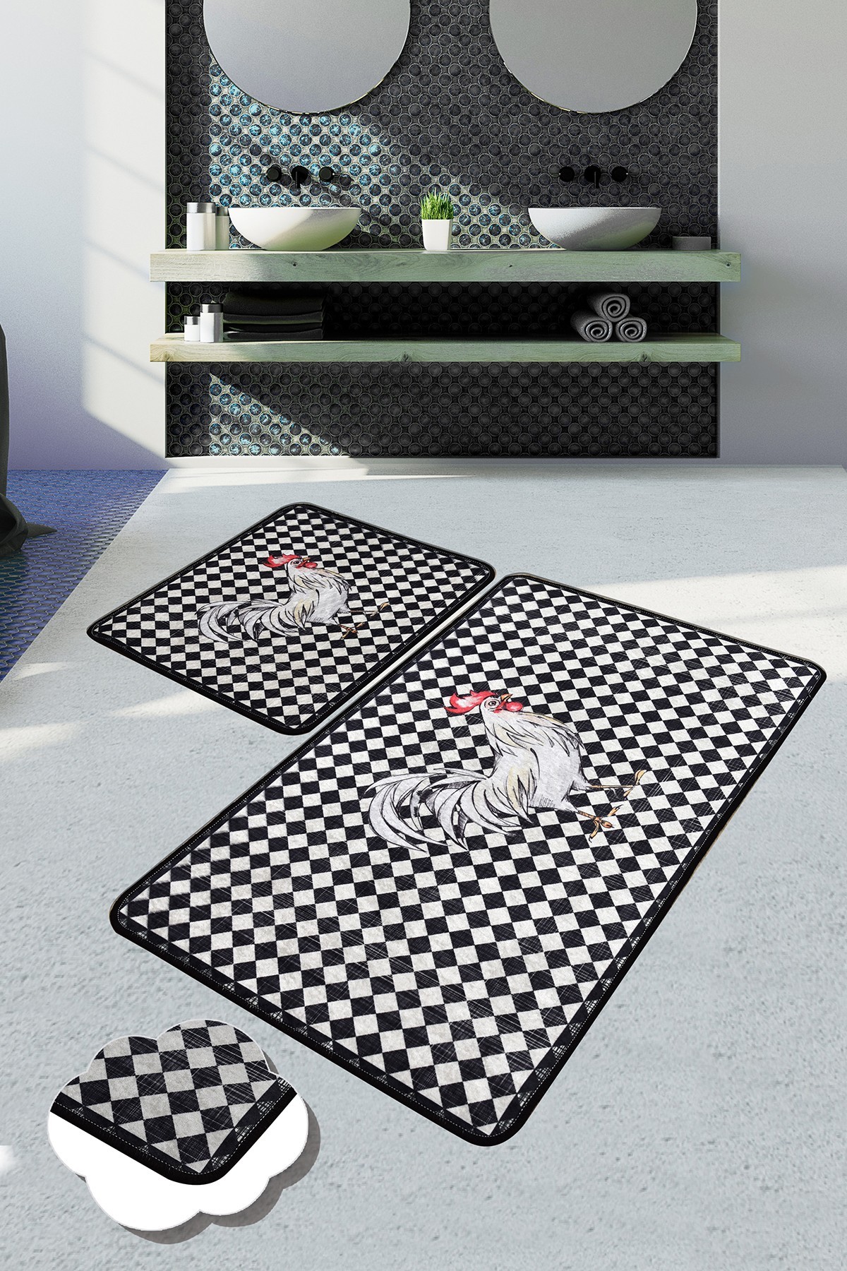 L'essentiel Maison Set od 2 kupaonska tepiha Šarene