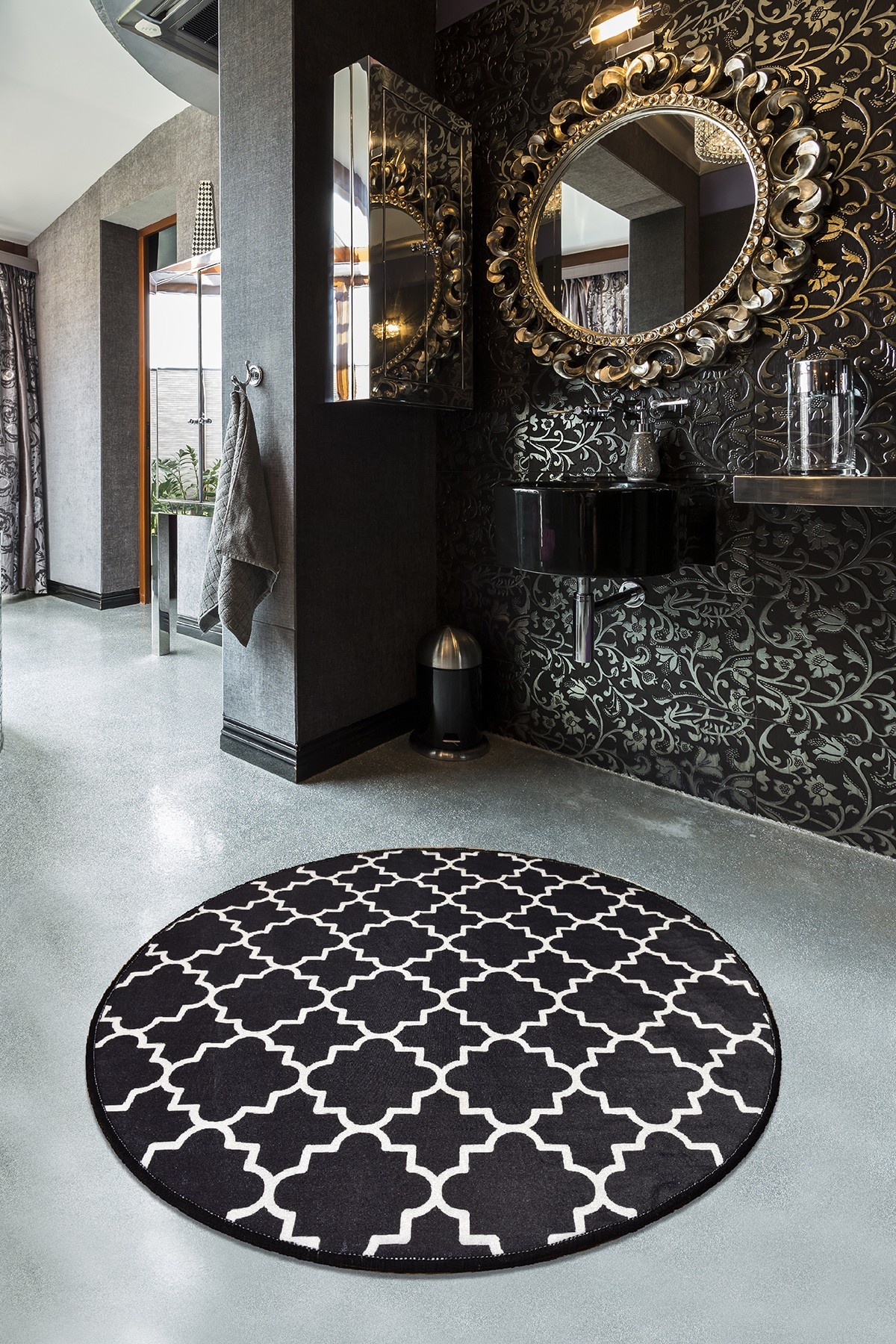 L'essentiel Maison Kupaonski tepih 140cm Šaren