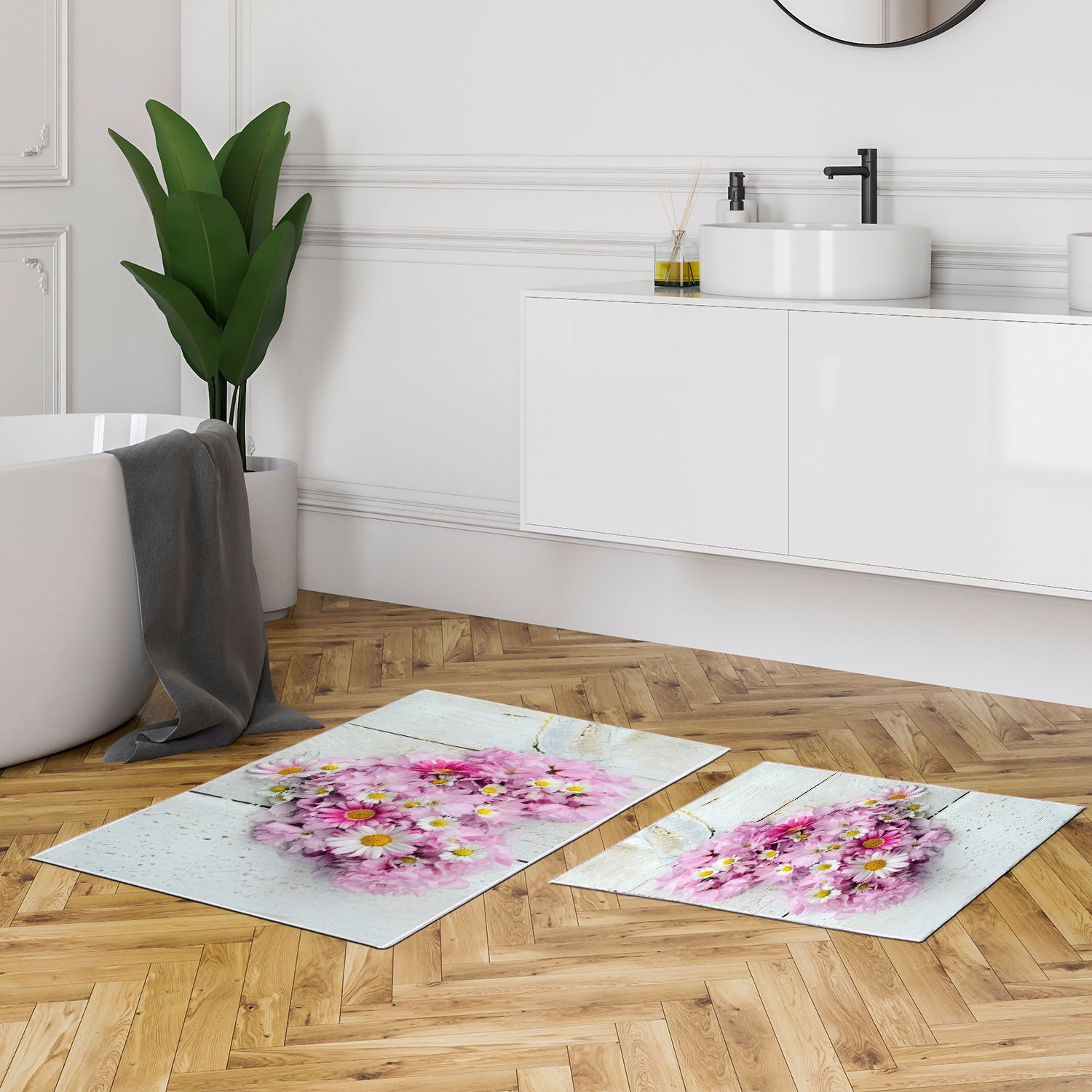 L'essentiel Maison Set od 2 kupaonska tepiha Šarene