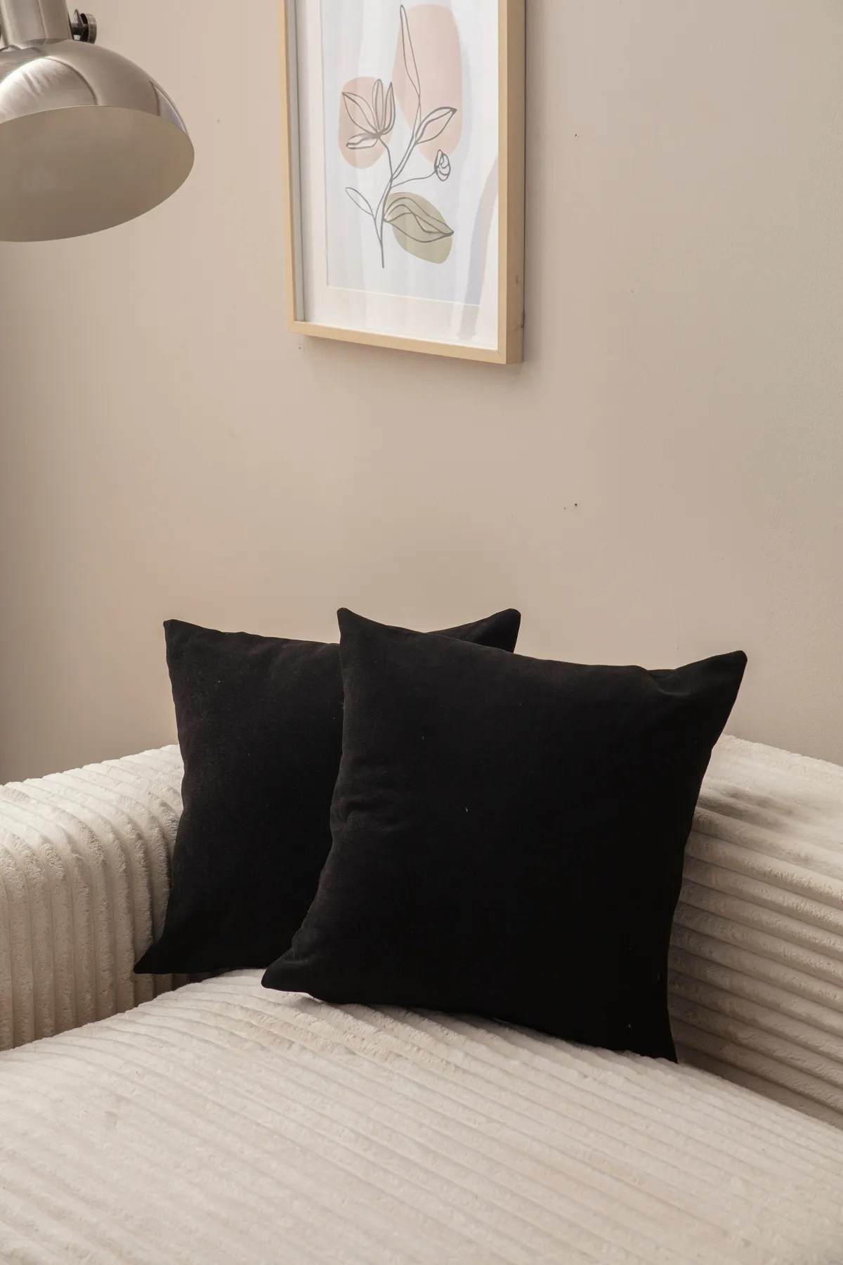 Aberto Design Set od 2 jastučnice 43x43cm Crna