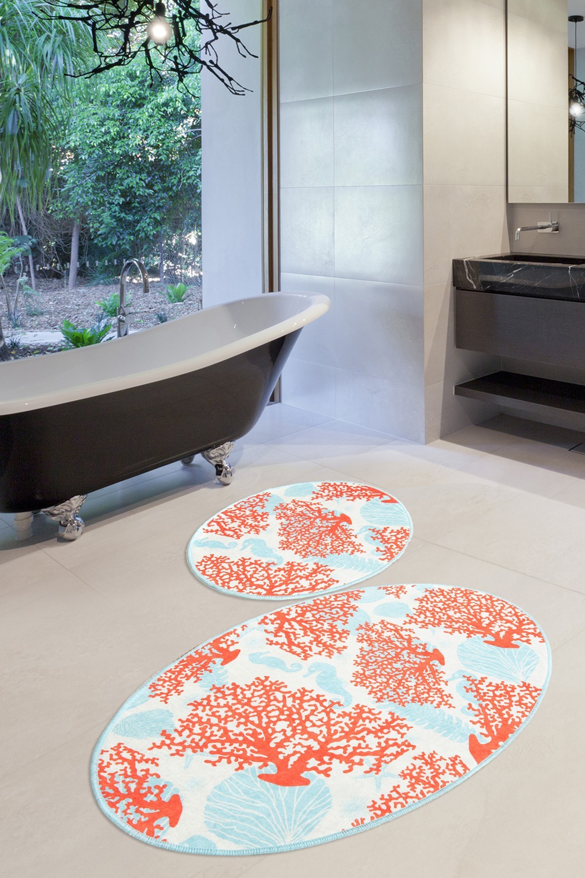 L'essentiel Maison Set od 2 kupaonska tepiha Šarene