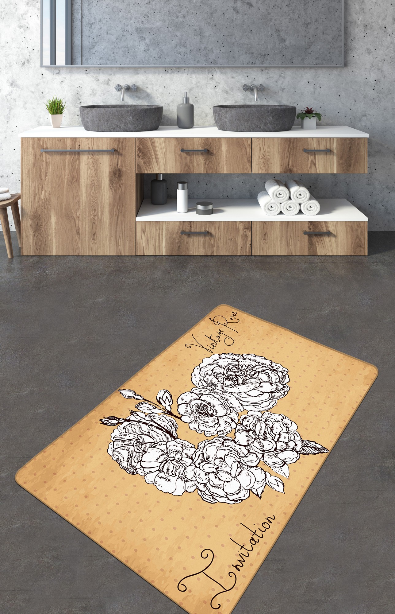 L'essentiel Maison Otirač za kupatilo 70x120cm Šarene