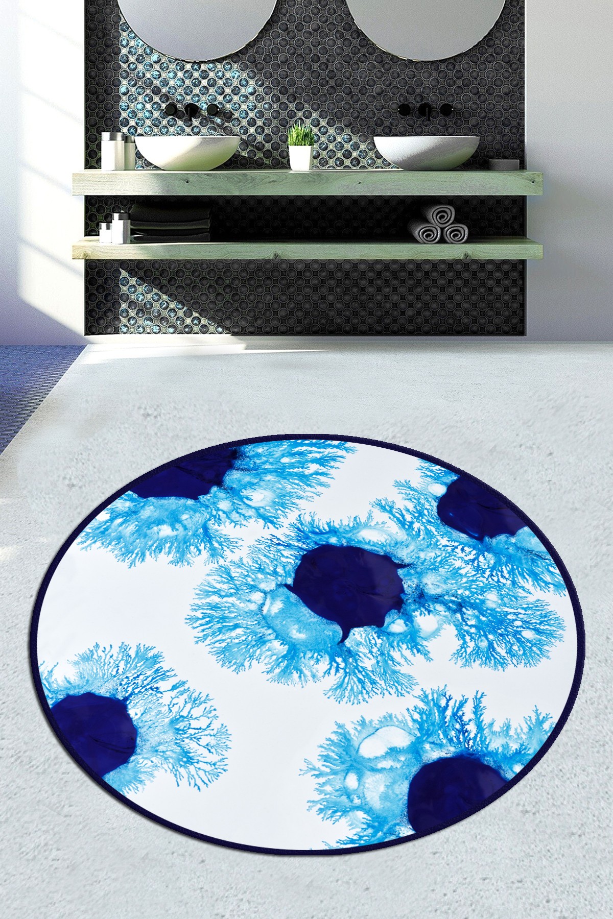 L'essentiel Maison Kupaonski tepih 140cm Šaren