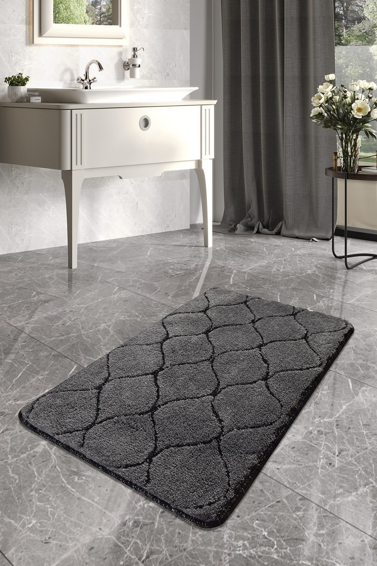 L'essentiel Maison Kupaonski tepih 70x120cm Antracit