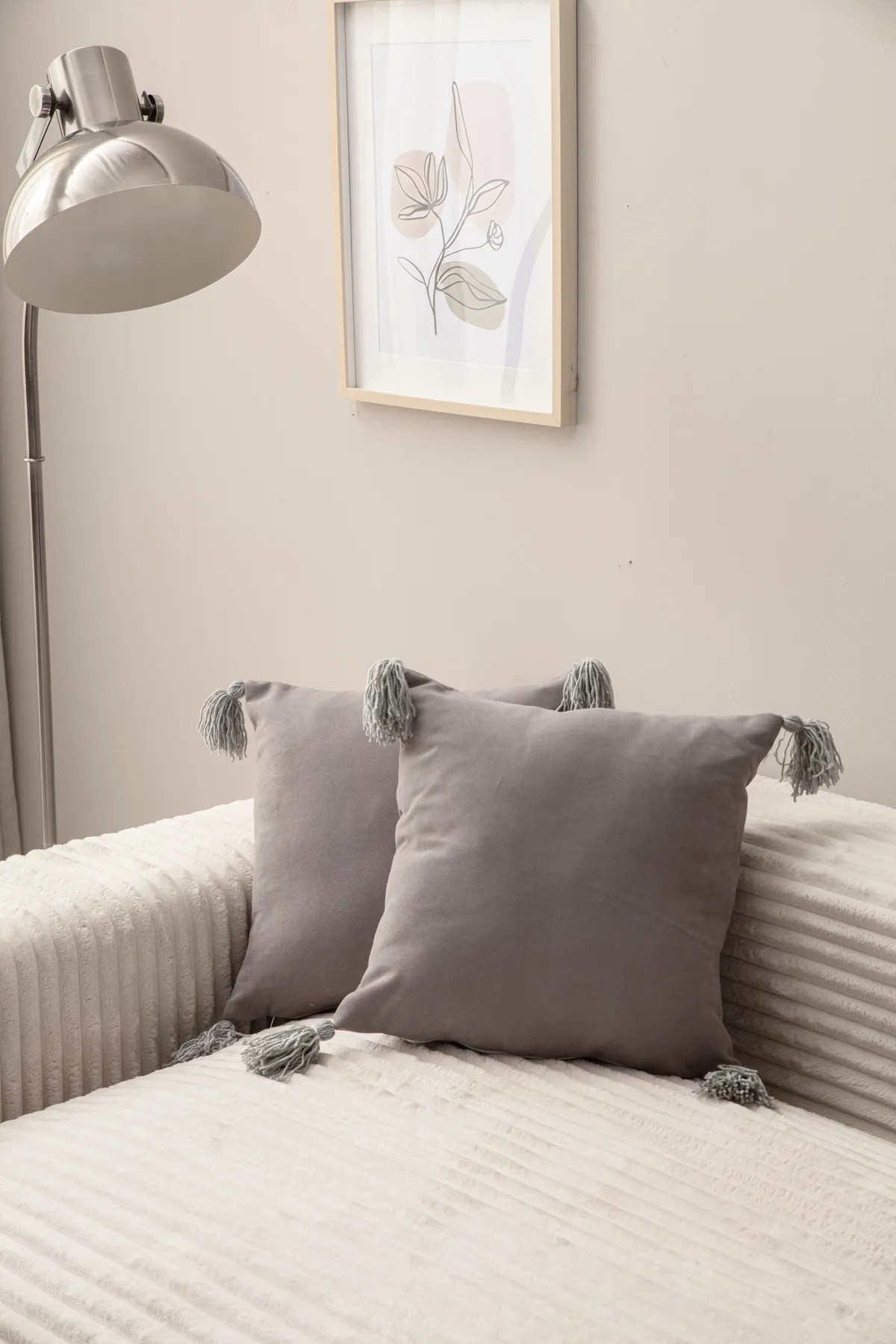 Aberto Design set od 2 jastučnice 43x43cm siva