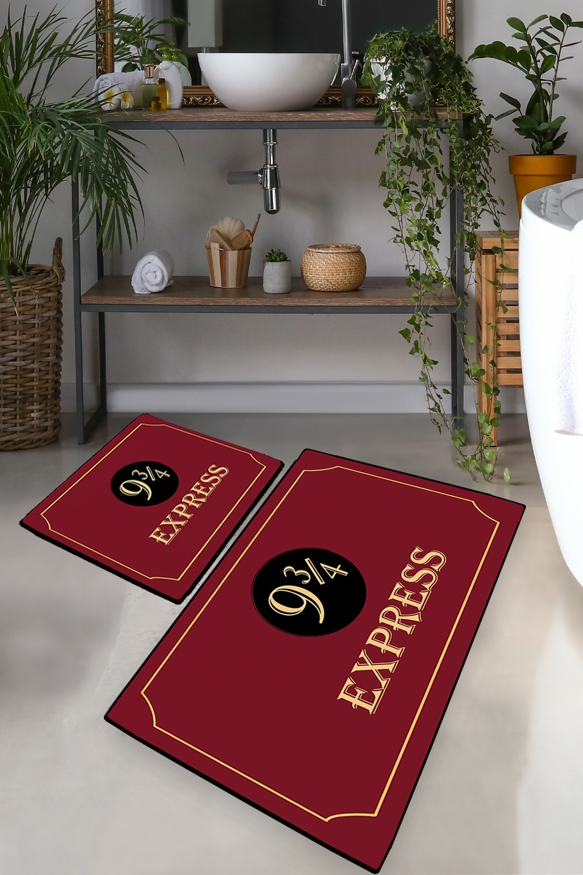 L'essentiel Maison Set od 2 kupaonska tepiha Šarene