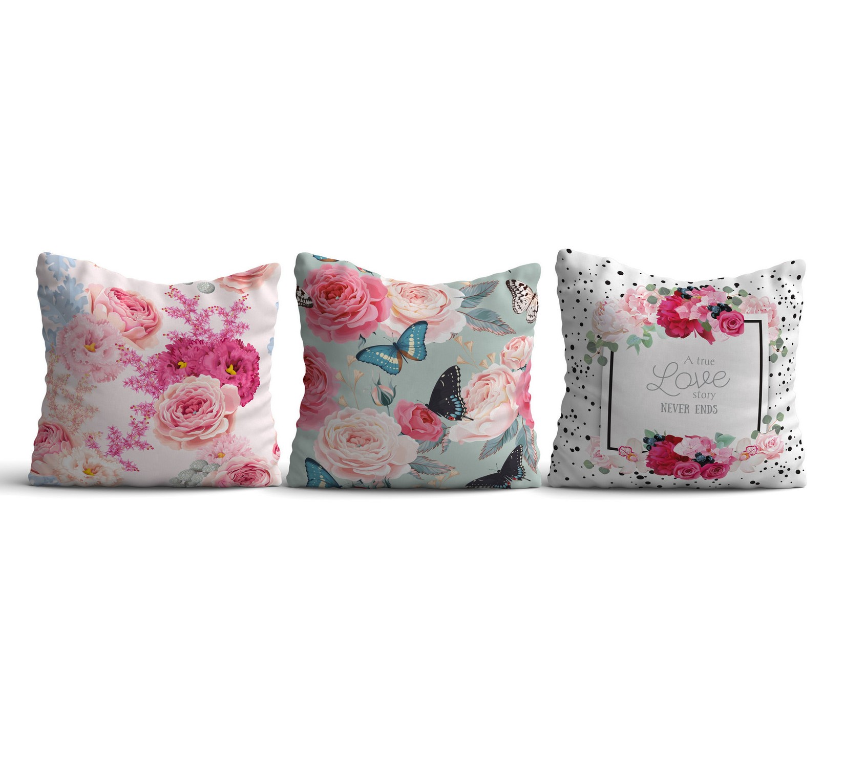 Aberto Design Set od 3 jastučnice 43x43cm Šarene