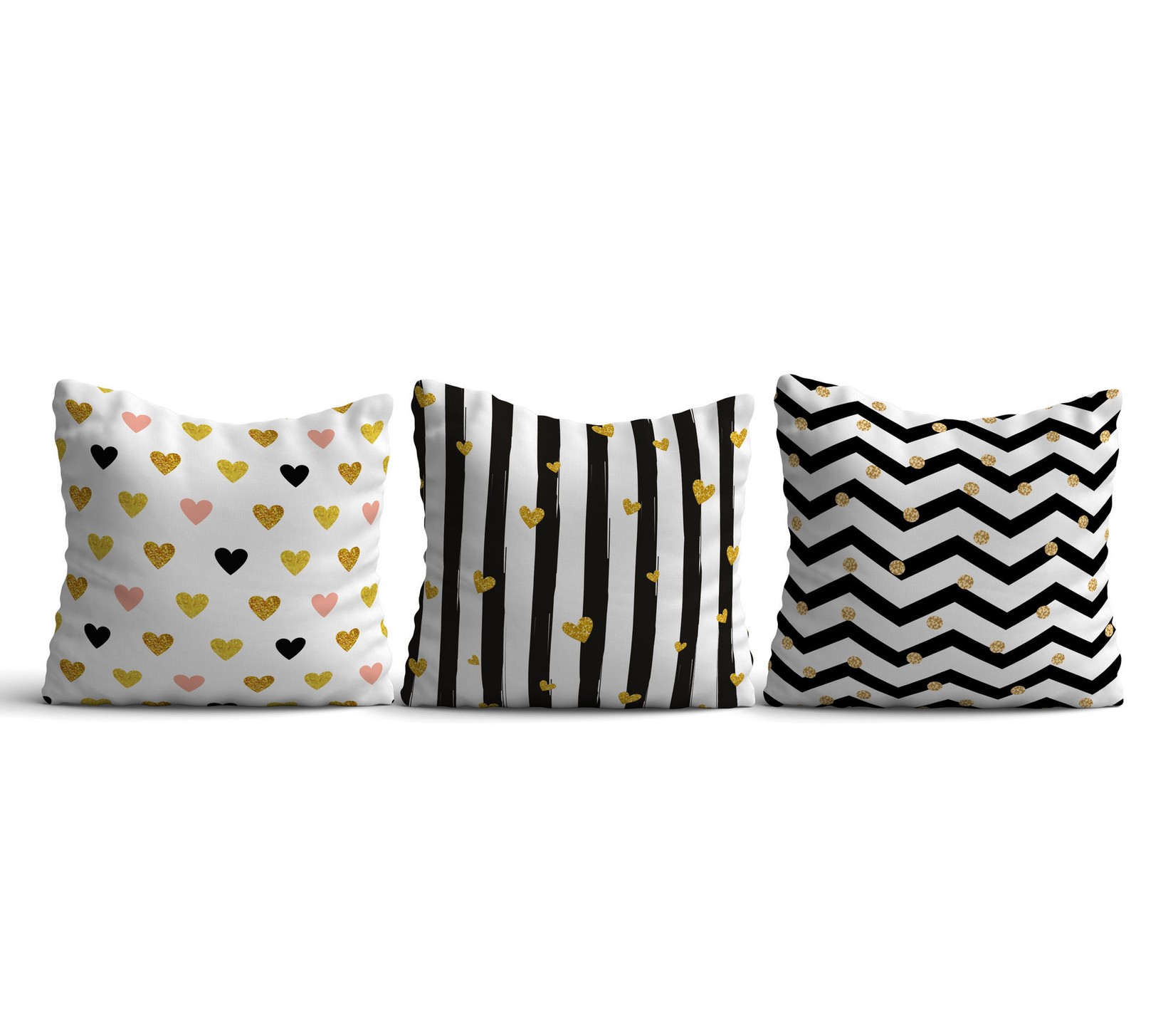 Aberto Design Set od 3 jastučnice 43x43cm Šarene