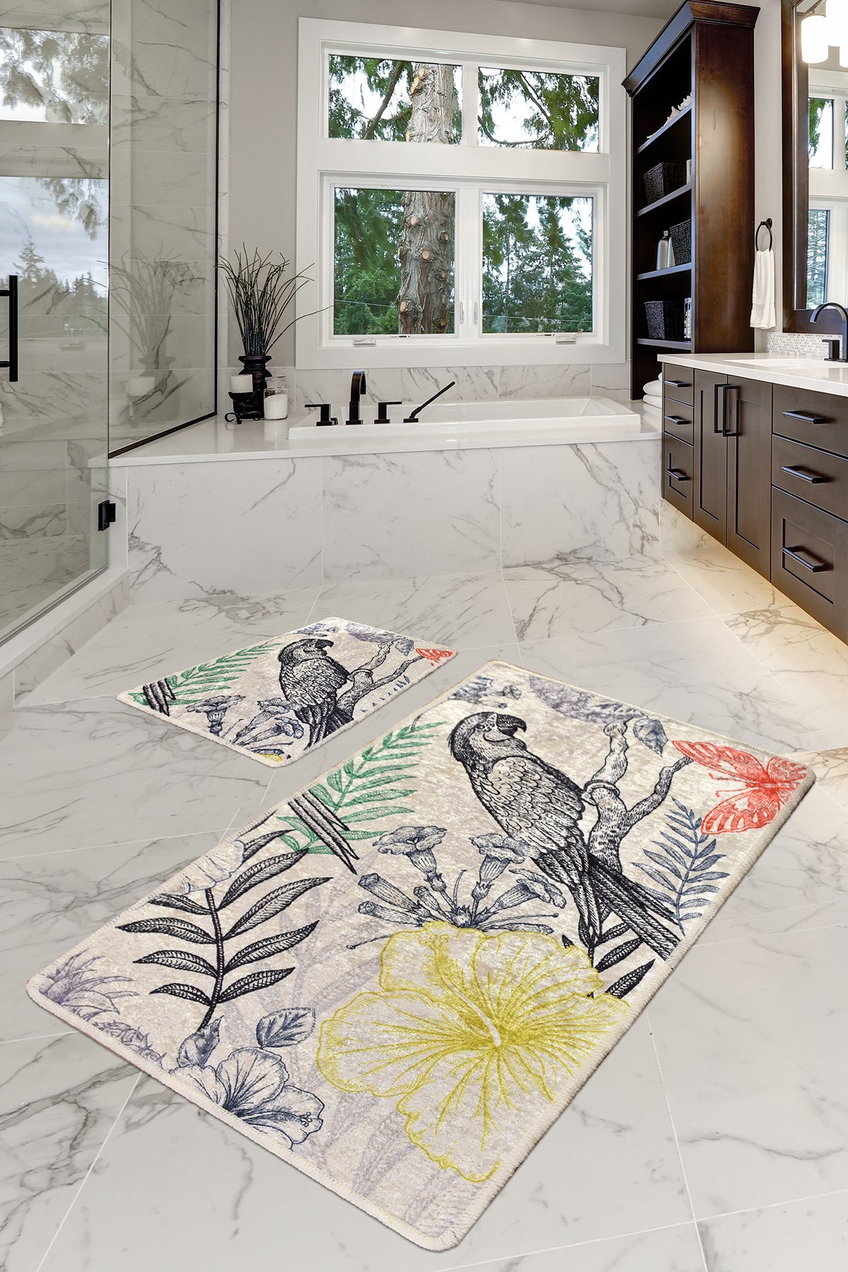 L'essentiel Maison Set od 2 kupaonska tepiha Šarene