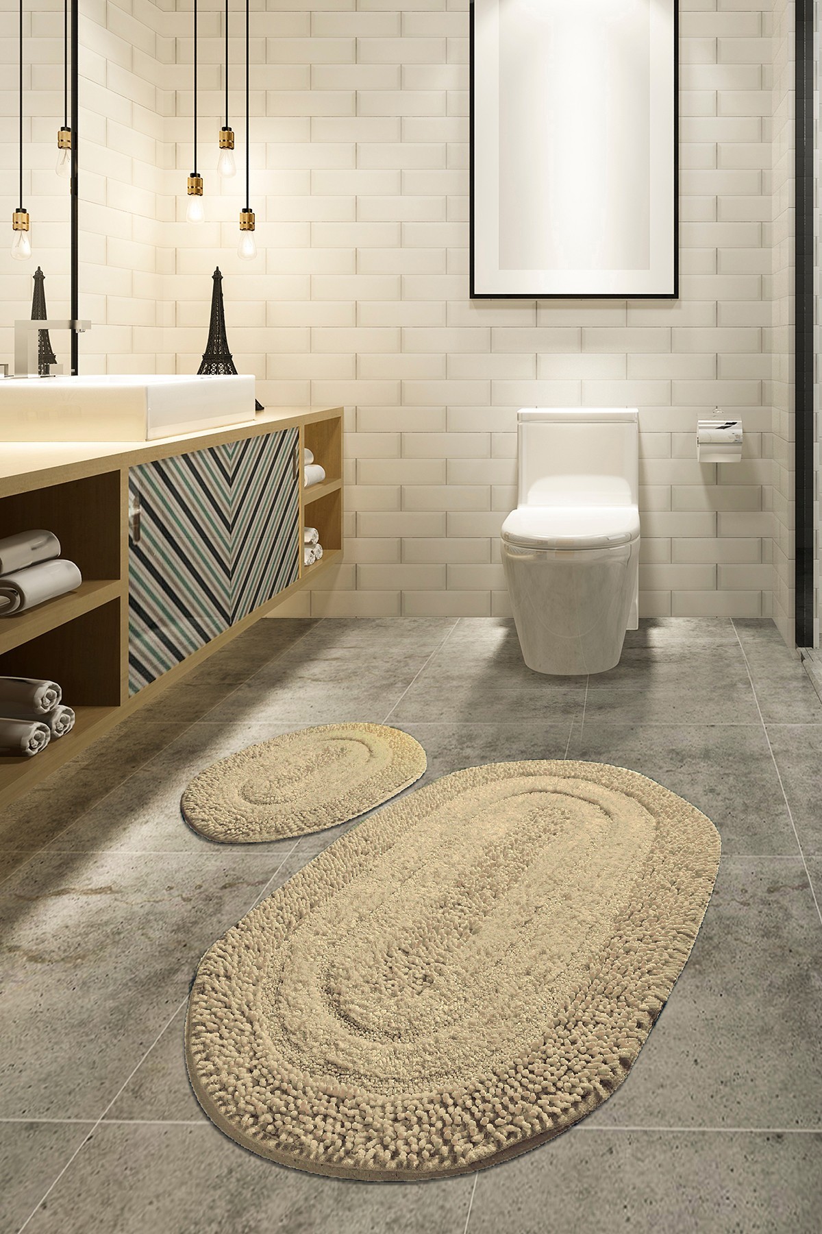 L'essentiel Maison Set od 2 kupaonska tepiha Šarene