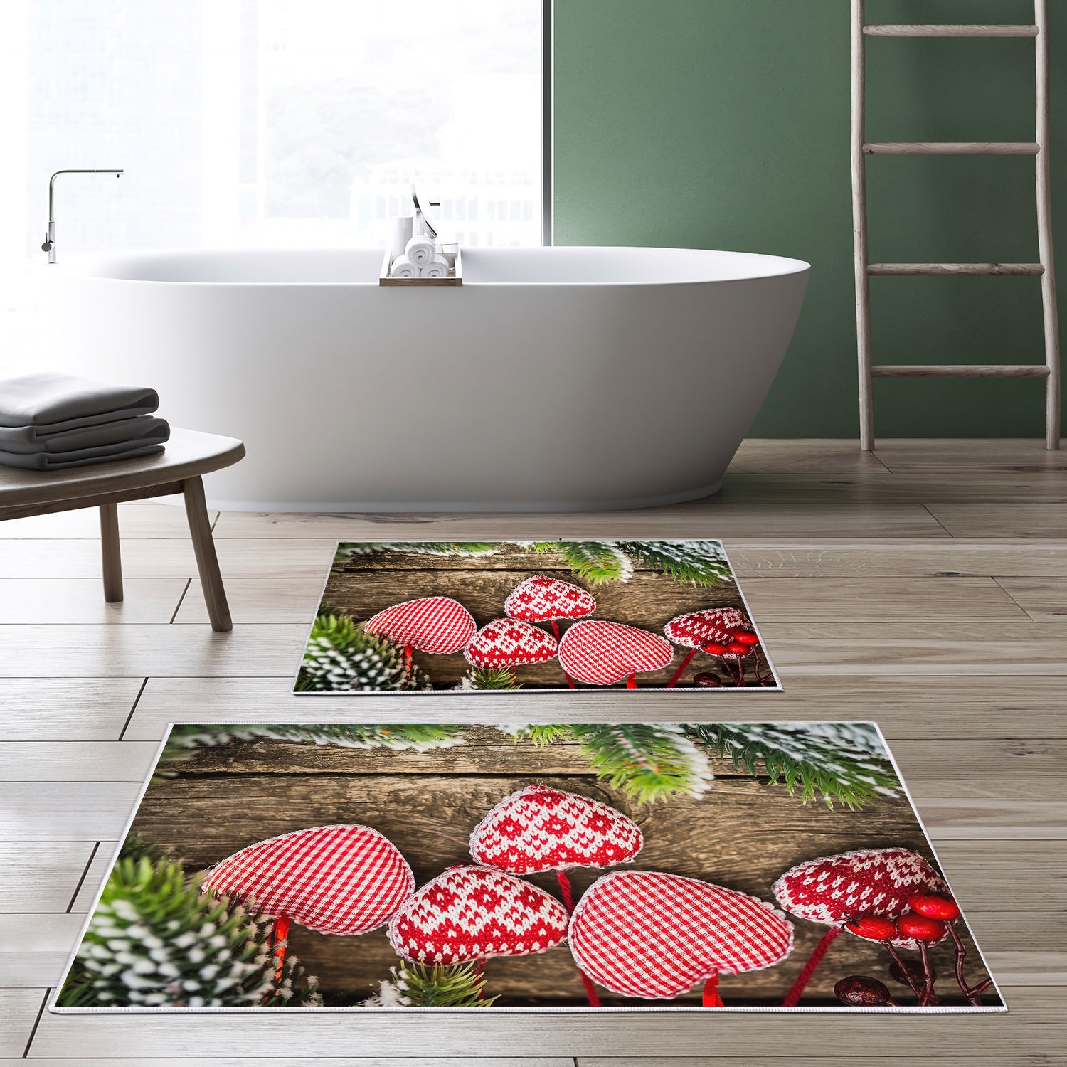 L'essentiel Maison Set od 2 kupaonska tepiha Šarene