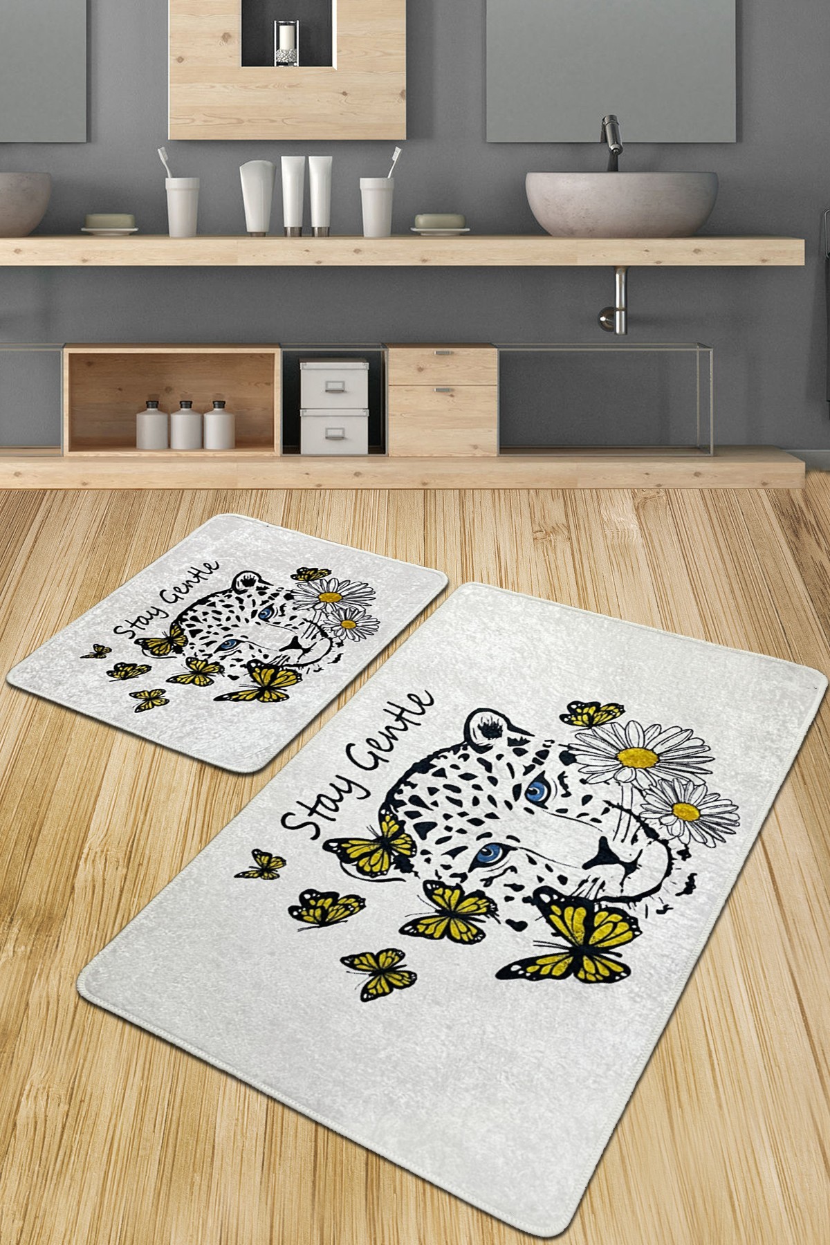 L'essentiel Maison Set od 2 kupaonska tepiha Šarene