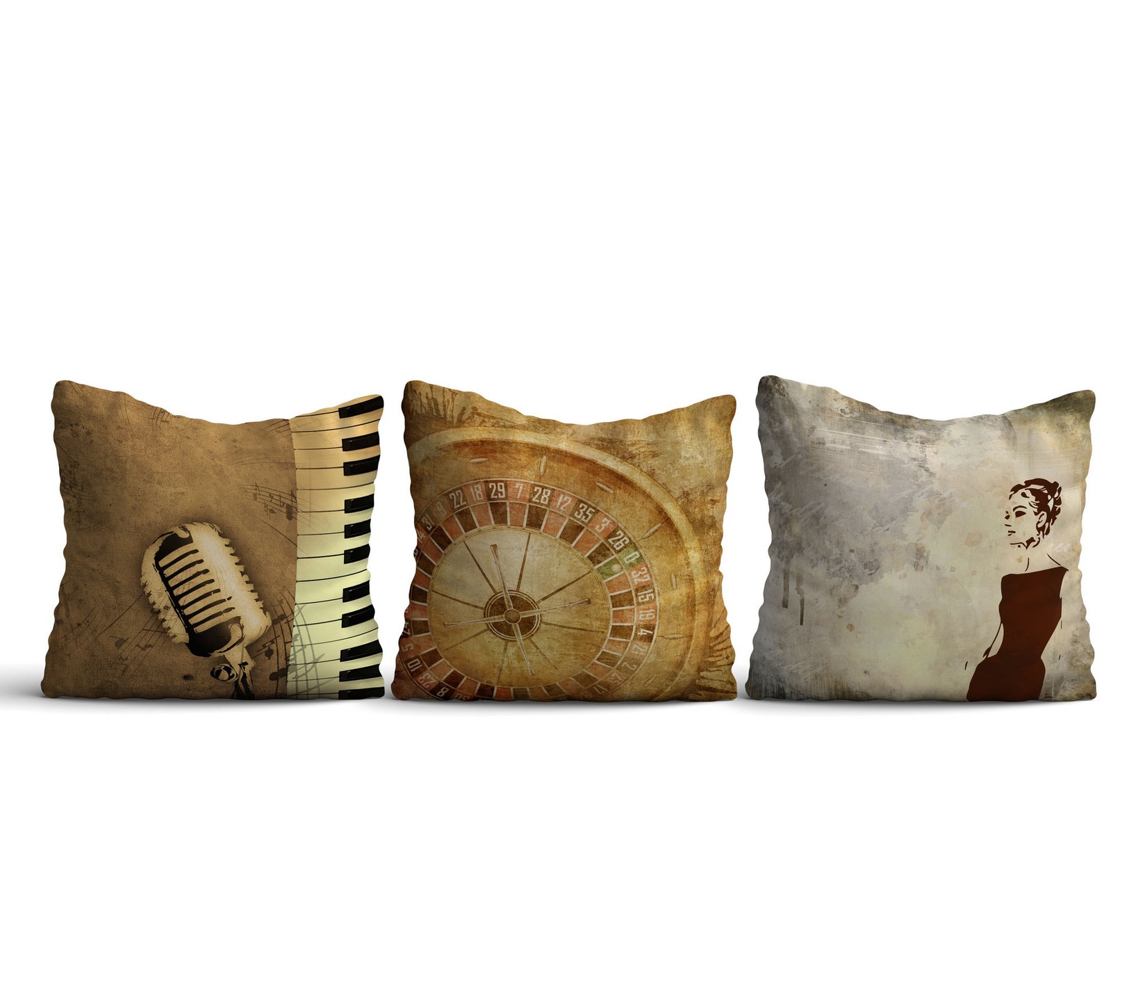 Aberto Design Set od 3 jastučnice 43x43cm Šarene