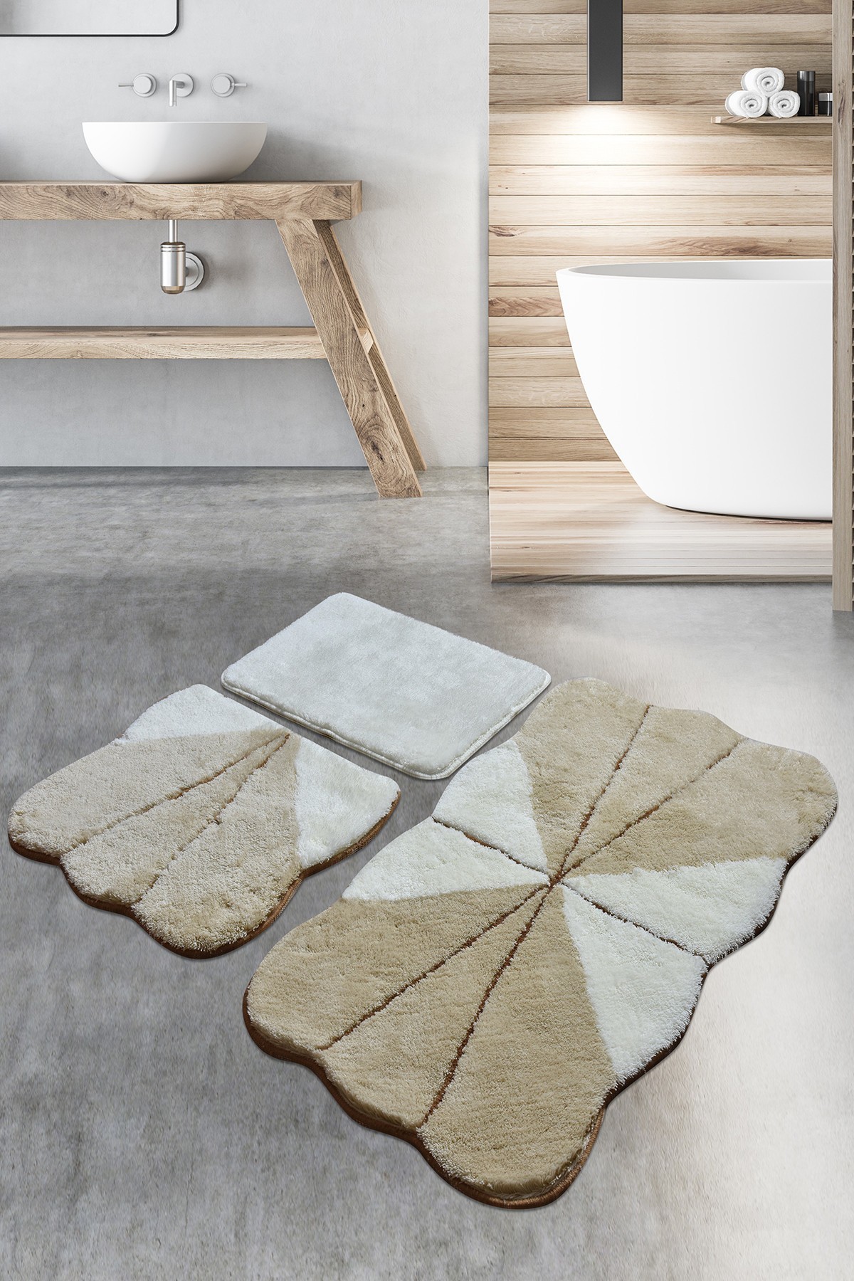 L'essentiel Maison Set od 3 kupaonska tepiha Colorful