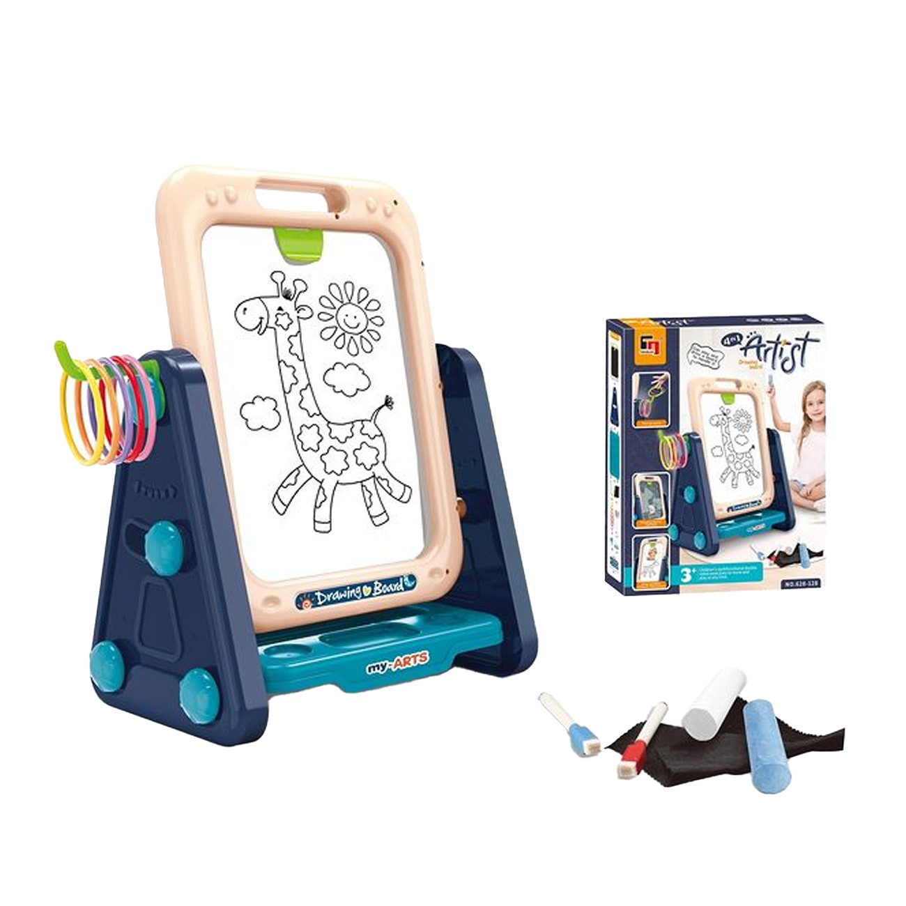 Čarobna tabla za decu za pisanje i crtanje sa dve strane